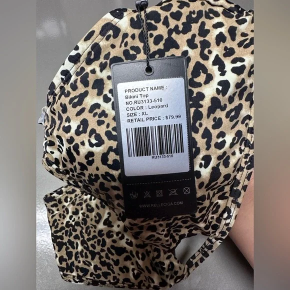 New leopard print bikini top - Picture 5 of 6